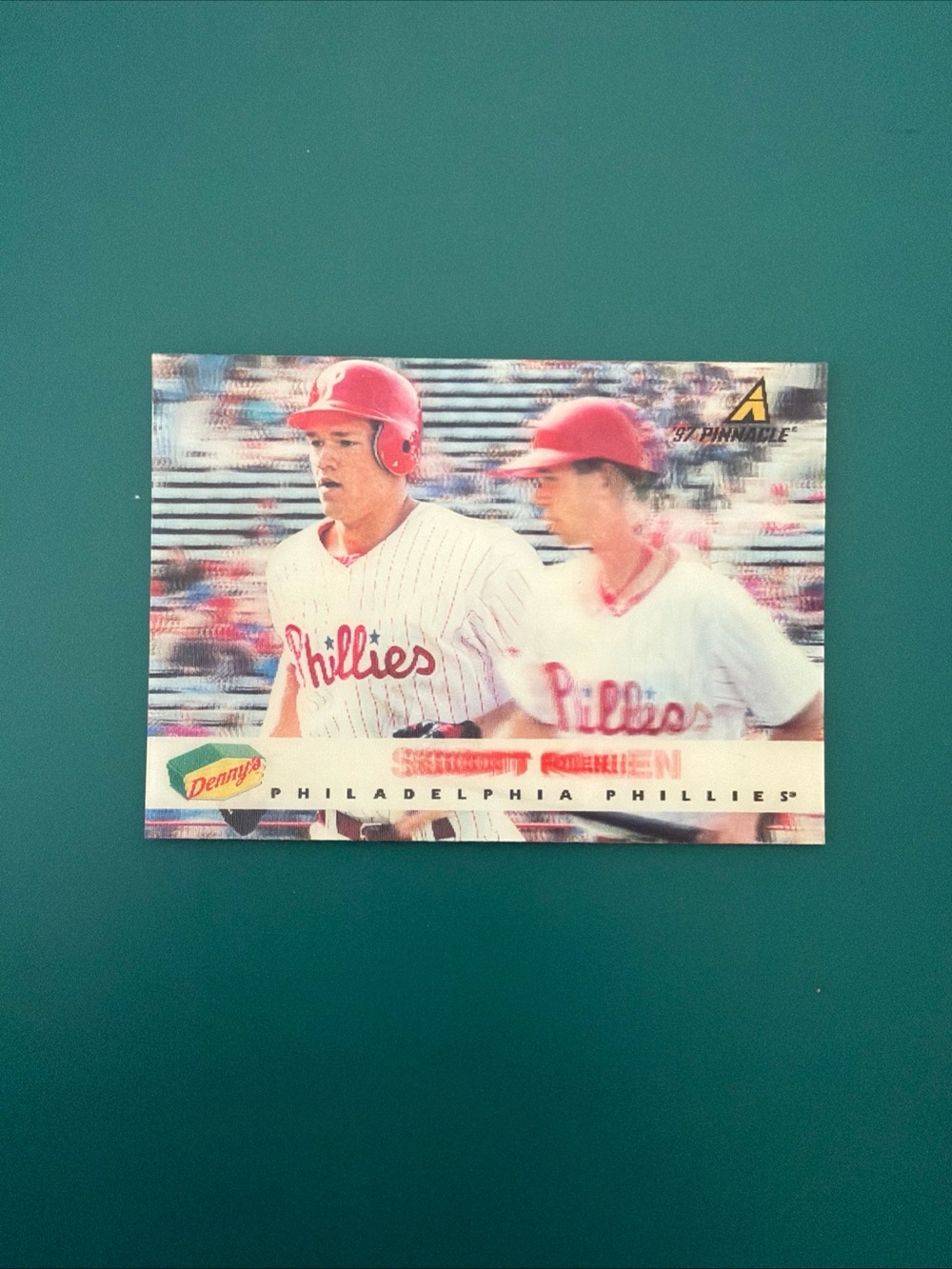 Scott Rolen 1997 Pinnacle Denny's Holograms #28 Philadelphia Phillies